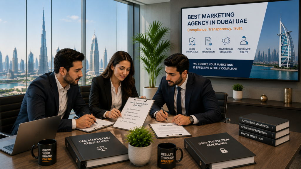 best marketing agency in Dubai UAE - compliance and legal documents review